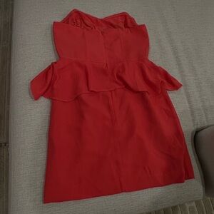 Forever 21 Bold Scarlet Red Strapless Dress